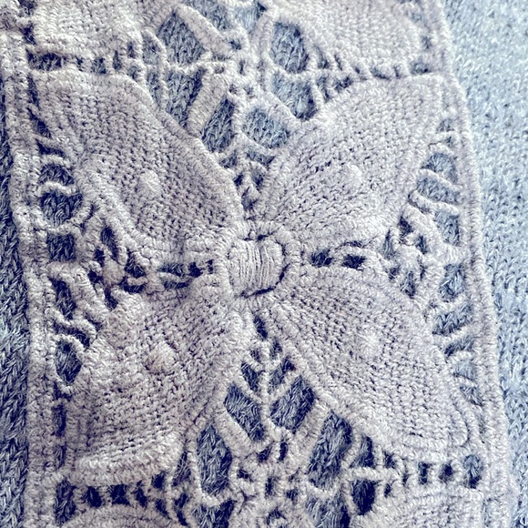 Style & Co open shoulders OS shortsleeved sweater blouse size XS but fits M - Picture 8 of 10